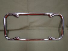 Vintage Style 14in X 6 In 1940-1955 Chrome Steel California License Plate Frames
