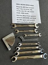 Snap On Line Wrench Set Standard Wrench Open End Sae Flare Nut
