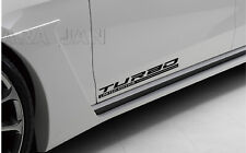 Turbo Sport Decal Sticker Limited Edition Car Racing Stripe Emblem Logo Pair