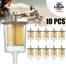 10 Packs 38 Fuel Filters Industrial Universal Motorcycle Inline Gas Fuel Line