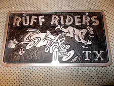 Car Club Plaque Rough Riders Tx Ebay Motors Cowboy Buckin Bronco Teddy Roosevelt