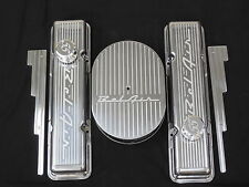 Belair Vintage Chevy Stock Hieght Valve Cover Set Machined 55 56 57 Breathers