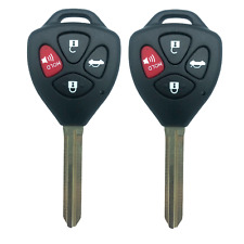 2 For 2010 2011 2012 2013 Toyota Corolla Keyless Car Remote Uncut Key Fob G Chip
