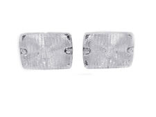 Depo Pair Of Clear Front Bumper Signal Lights For 1994-1995 Jeep Wrangler Yj