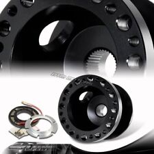Black Aluminum 6-hole Steering Wheel Hub Adapter Kit For Toyotacorollacelica