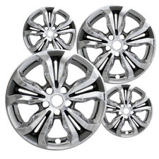 4 New Chrome Charcoal 16 Inch Impostor Wheel Skins For 19-20 Chevy Cruze