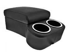 Black Bc Cruiser Bench Seat Console With Drink Holders Musclecar Classic Hotrod