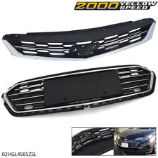 Fit For 2016-2017 Chevrolet Cruze Honeycomb Mesh Front Bumper Upperlower Grille