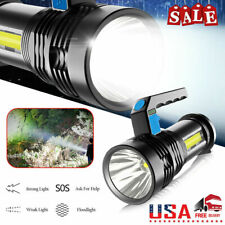 Brightest Handheld Rechargeable Led Torch Spotlight 4 Modes Military Flashlight