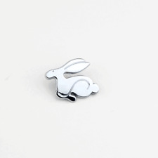 1pcs Small Metal Rabbit Bonny Running Sport Racing Badge Emblem Symbol Chrome