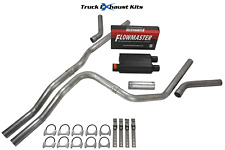 Chevy Avalanche 2001-2006 2.5 Dual Exhaust Kit C Exit Flowmaster Super 44