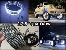 Jhb 17.5 Brightest Quad Row Pure White Led Car Truck Wheel Rings Rim Lights Set