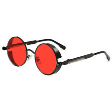 Retro Round Polarized Sunglasses Men Women Vintage Gothic Steampunk Glasses