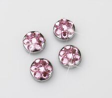 Pink Crystal Rhinestone Screw Caps For Crystal Bling Sparkle License Plate Frame