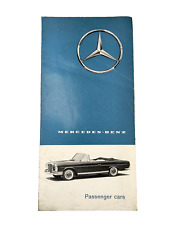 Mercedes-benz Passenger Cars Brochure 1960s