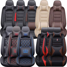 Full Set Leather Car Seat Cover 25 Seats Universal Front Rear Cushion Protector