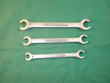 Vintage Craftsman Flare Nut Line Wrench Set 3pc Sae Made In Usa
