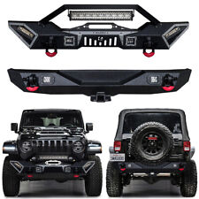 Vijay For 2007-2017 Jeep Wrangler Jk New Front Or Rear Bumper With Led Light