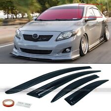 For 09-13 Toyota Corolla Mugen Style 3d Wavy Tinted Window Visor Vent