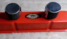 Vintage Sb High Flow Power Metal Valve Cover With 2 Breather Tubes 19.57