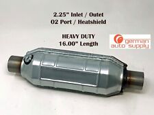 2.25 Universal Catalytic Converter - 0239225hm - Heatshield O2 Port - New
