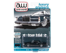 Auto World 164 1978 Lincoln Continental Coupe Mark V Midnight Jade Model Aw097a
