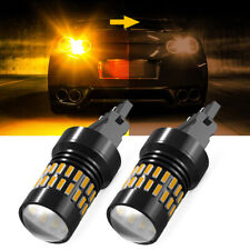 Auxito No Hyper Flash 3157 3156 Led Front Turn Signal Parking Lights Bulbs Amber