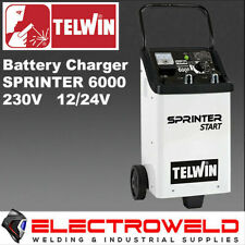 Telwin Battery Charger Starter Sprinter 6000 On Wheels Vehicle Car 230v 1224v