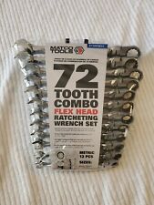 Matco 12-piece 72-tooth Metric Flexible Combination Ratcheting Wrench Set