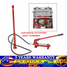 6 Ton Porta Power Hydraulic Jack Auto Body Frame Machine Kit Heavy Duty Lift Ram