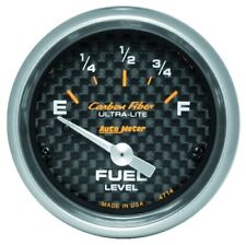Auto Meter 4714 2-116 Carbon Fiber Electric Fuel Level Gauge 0-90 Ohm