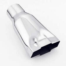 Polished 2.5 Inlet Chevy Bowtie Look Weld-on 304 Stainless Steel Exhaust Tip