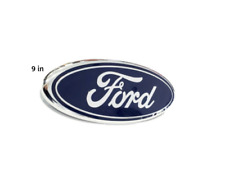 Ford Blue 9 Inch Emblem For Front Grilletailgate Oval Badge Chrome Logo 2004-16
