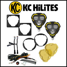 Kc Hilites Flex Era 3 Dual Mode Led Fog Lights Kit Pair Fit 07-24 Jeep Wrangler