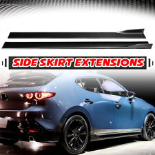 Carbon Fiber Style Side Skirt Body Kit For Mazda 3 Sedan Hatchback 2018-2022