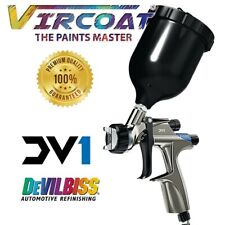 Devilbiss Basecoat Paintclear Coat Spray Gun Dv1 With Dv1-b Plus Hvlp-plus1.3