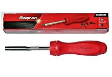 Snap On Tools Red Ratcheting Screwdriver With Bits Ssdmr4br Hard Handle New Usa