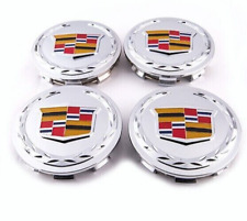 4pc Wheel Center Hub Caps Rim Chrome Color Emblem For Cadillac Escalade Ext Esv