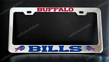 Buffalo Bills License Plate Frame Custom Made Of Chrome Plated Metal
