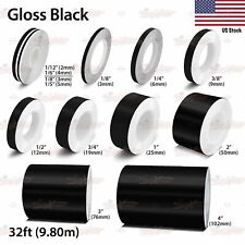 Gloss Black Roll Vinyl Pinstriping Pin Stripe Car Motorcycle Tape Decal Stickers