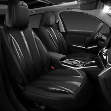 Car Pass Carbon Fiber Nappa Leather Car Seat Coversfront Only Cushion