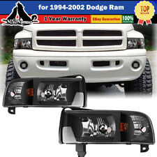 For 94-02 Dodge Ram 1500 2500 3500 Headlights Replacement Assembly Front Lamps