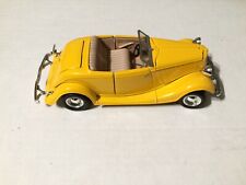 Motormax 1934 Ford Roadster Yellow In Excellent Condiion 124 Scale