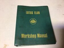 Lotus Elan Workshop Manual Published October 1972
