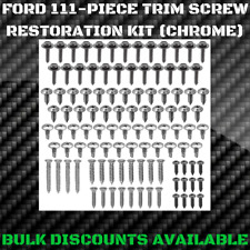 1965-1986 Ford Ltd Ii Interior Exterior Molding Engine Bay Trim Screw Kit Chrome