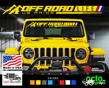 Fits Jeep Wrangler Rubicon Gladiator Sahara Mojave Off Road Life Decal Sticker