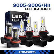 For Honda Odyssey 2005-2010 6000k Led Headlights Fog Light Bulb Combo Kit White