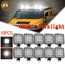 10pcs Led Work Light Truck Offroad Tractor Flood Lights Lamp 12v Square Mini