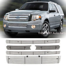 Chrome Billet Grille Grill Insert Combo Fits 2007-2014 Ford Expedition 2010 2011
