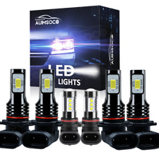 For Chevy Silverado 1500 2500 Hd 2003-2005 2006 Led Headlightsfog Lights Bulbs